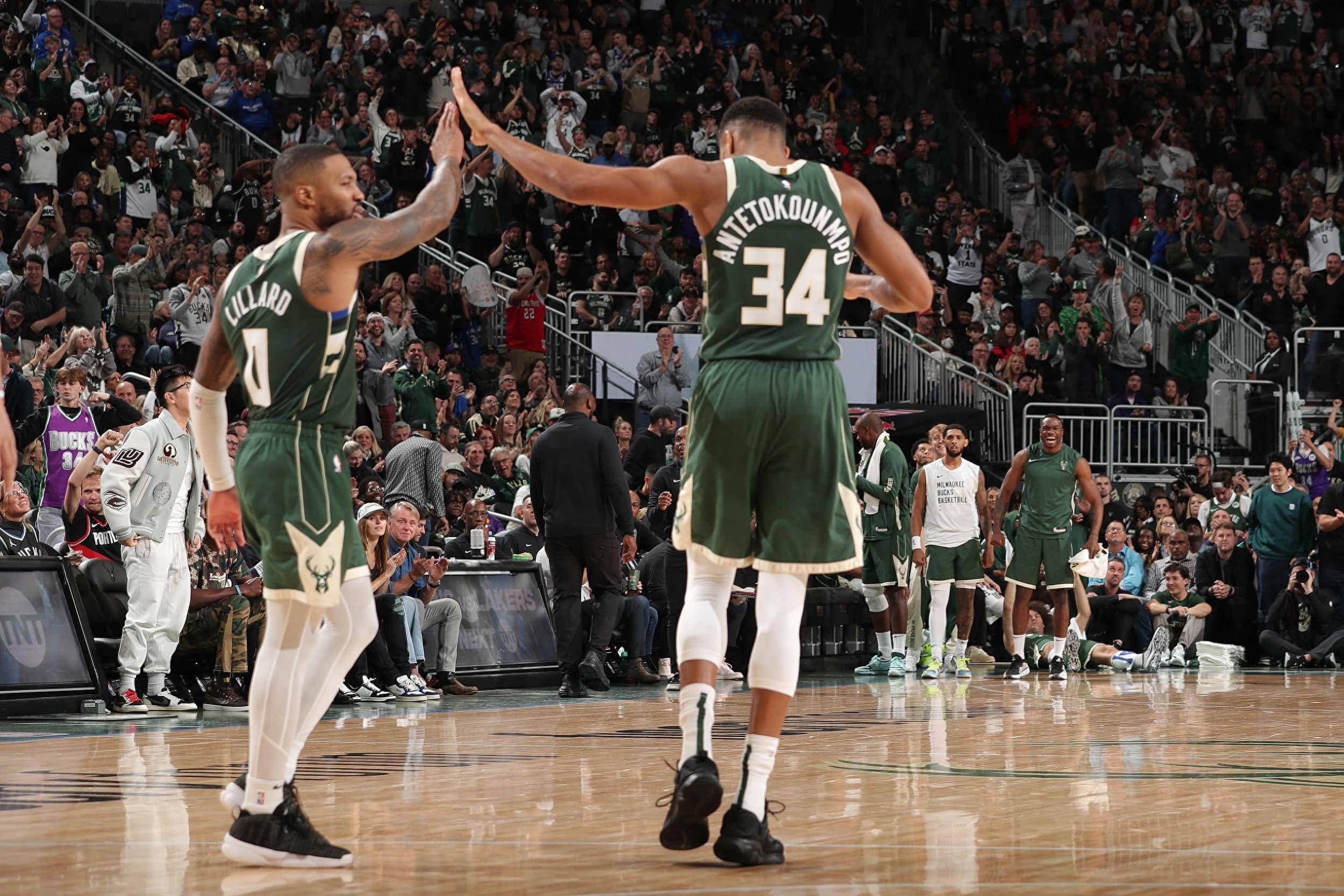 AG电子捕鱼乐园-关于雄鹿力克篮网，字母哥狂砍40+20的信息